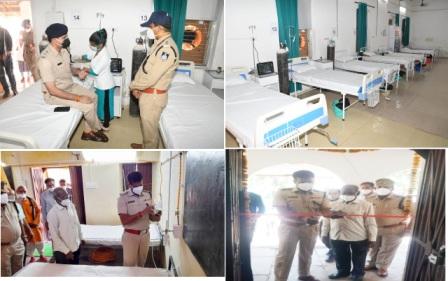 जबलपुर और मंदसौर पुलिस लाईन स्थित पुलिस अस्पताल में बनाये गये कोविड केयर सेंटर का शुभारंभ