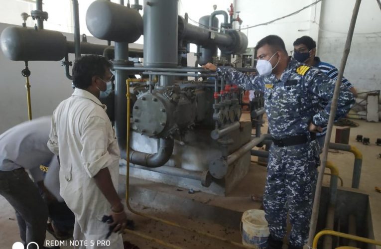भारतीय नौसेना की टीम ने आंध्र प्रदेश में दो प्रमुख ऑक्सीजन संयंत्रों की मरम्मत की